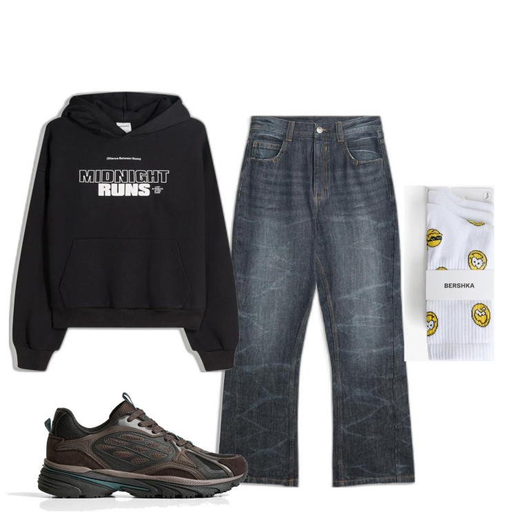 Outfit hombre - Mis calcetines preferidos. Estilo Urban para Todos los días. Combinación con vaqueros, sneakers, sudaderas con capucha, calcetines.