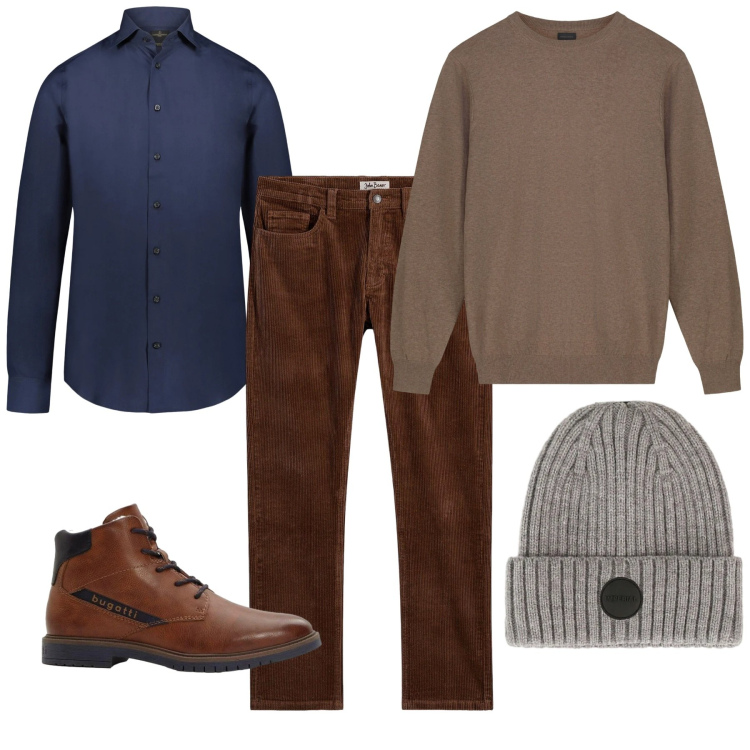 Outfit uomo - Costine. Stile Casual per Tutti i giorni. Abbinamento con pantaloni, anfibi, cappelli, camicie, maglieria.