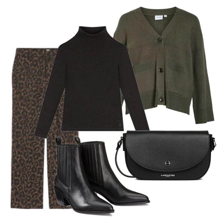 Outfit mujer - Urban style. Estilo Urban para Todos los días. Combinación con camiseta, pantalones, cárdigans, botas cowboy, bandoleras.