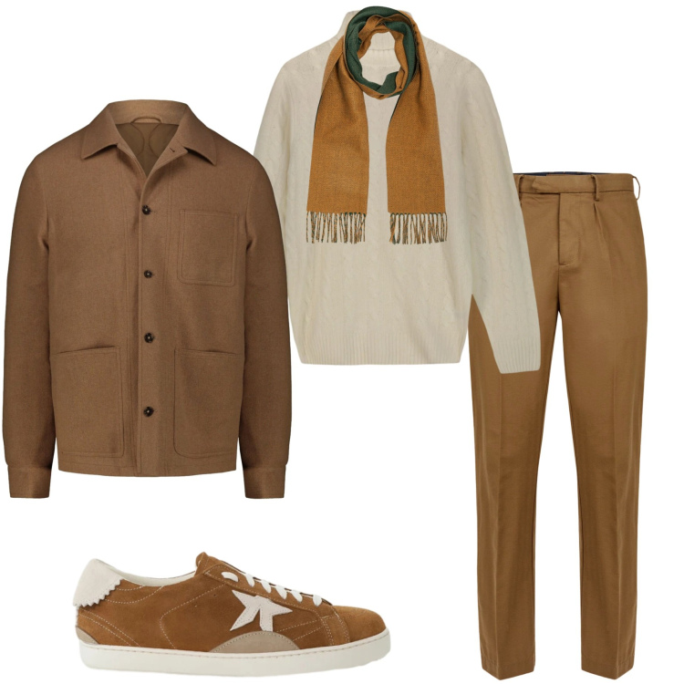 Outfit uomo - Dicembre. Stile Urban per Tutti i giorni. Abbinamento con sneakers, cappotti, pantaloni, sciarpe, maglieria.