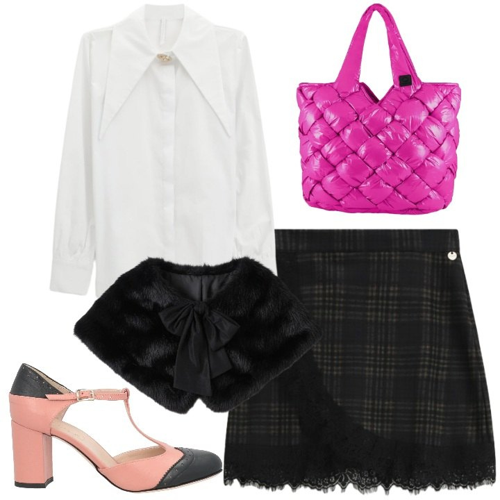 Outfit donna - Mary Jane vintage. Stile Vintage retrò per Ufficio. Abbinamento con décolleté, stole, minigonne, camicie, borse tote.