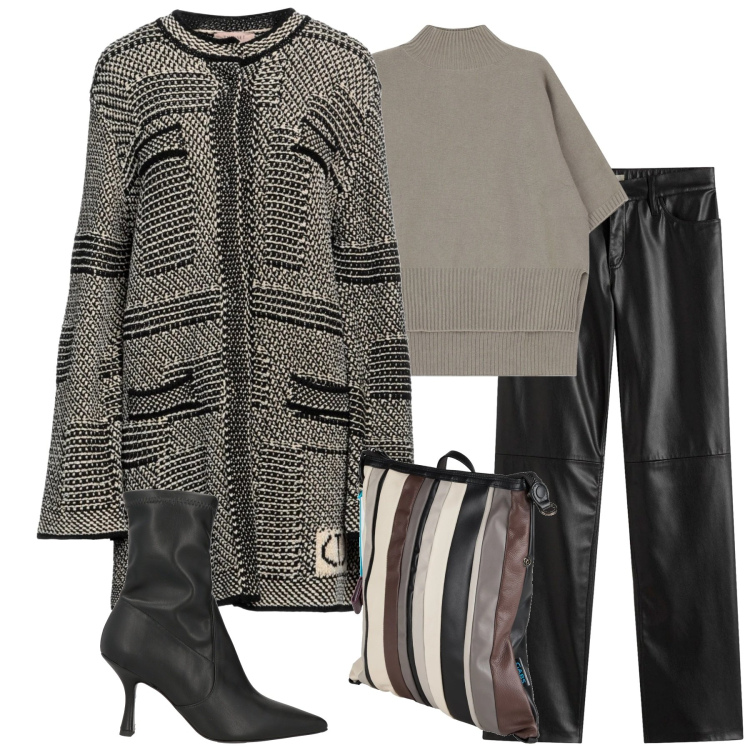 Outfit donna - Dicembre. Stile Urban per Tutti i giorni. Abbinamento con pantaloni, zaini, cappotti, stivaletti, maglieria.