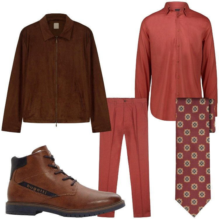 Outfit uomo - Auguri. Stile Business/Elegante per Serata speciale. Abbinamento con anfibi, giacche, pantaloni, camicie, cravatte.