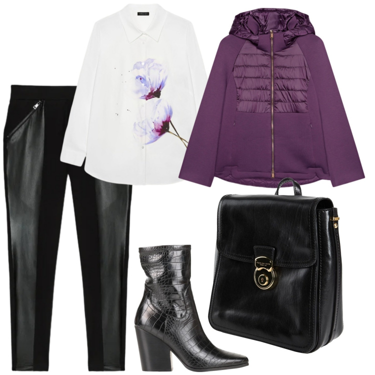 Outfit donna - Per tutto il giorno. per Tutti i giorni. Abbinamento con stivaletti, zaini, leggings, camicie, piumini.