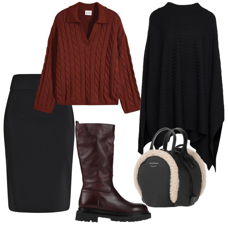 Outfit donna - Il colore. per Tutti i giorni. Abbinamento con maglieria, cappotti, zaini, stivali, gonne.