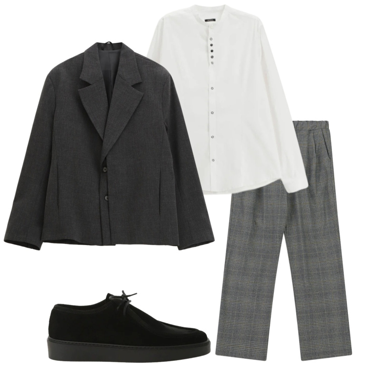 Outfit uomo - Outfit da vigilia. Stile Business/Elegante per Serata speciale. Abbinamento con giacche, pantaloni, camicie, scarpe stringate.