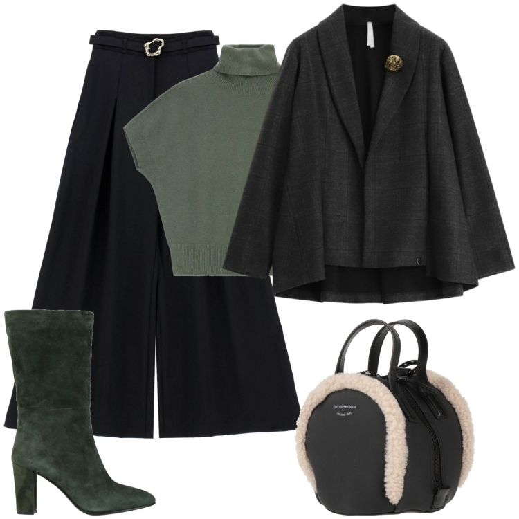 Outfit donna - Così è per me. Stile Casual per Tutti i giorni. Abbinamento con stivaletti, zaini, pantaloni, blazer, maglieria.