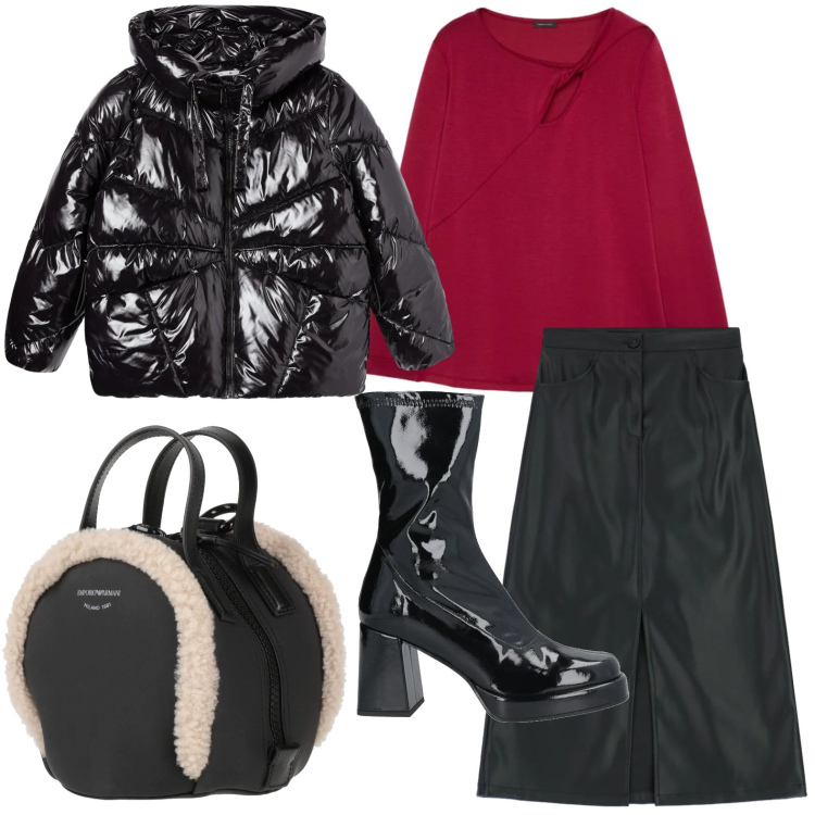 Outfit donna - Abbigliamento urban. Stile Casual per Serata fuori. Abbinamento con zaini, stivaletti, bomber, gonne longuette, bluse.