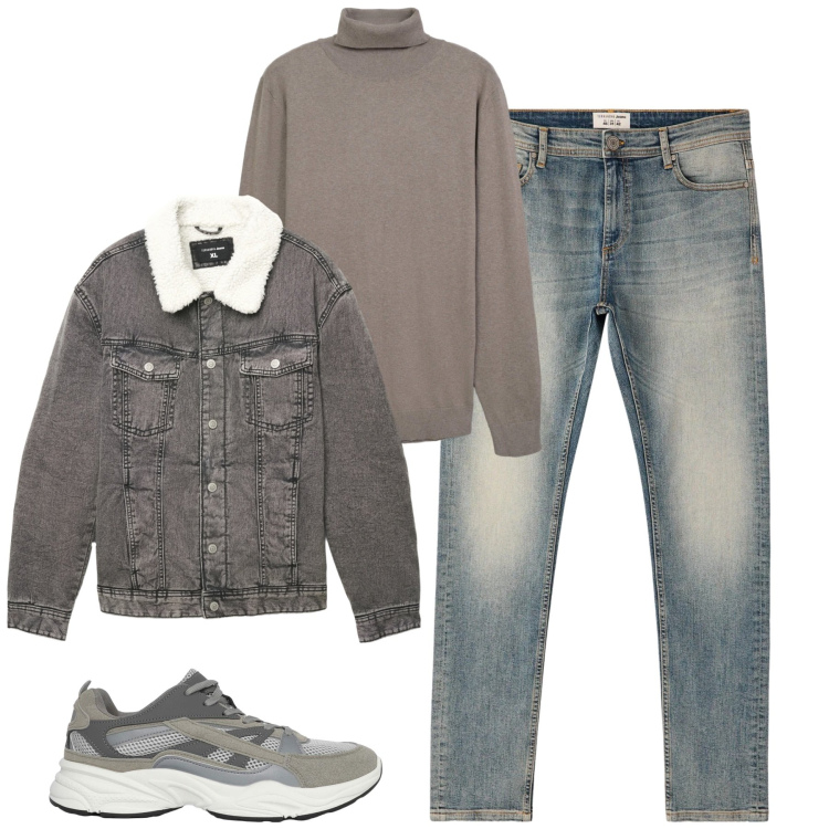 Outfit uomo - Doc. Stile Casual per Tutti i giorni. Abbinamento con sneakers, jeans skinny, maglieria, cappotti.