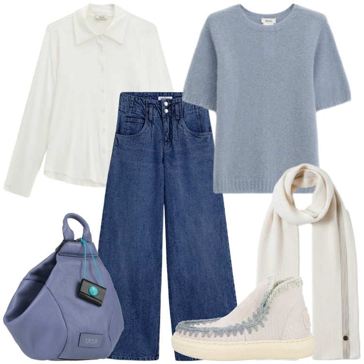 Outfit donna - Regalati un outfit pazzesco. Stile Casual chic per Tutti i giorni. Abbinamento con jeans, zaini, stivaletti, sciarpe, camicie, maglieria.