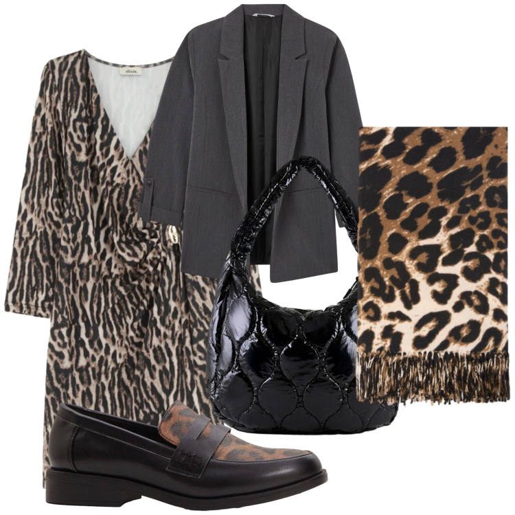 Outfit donna - Eleganza comoda comoda. Stile Urban per Tutti i giorni. Abbinamento con mocassini, blazer, vestiti corti, borse tote, sciarpe.