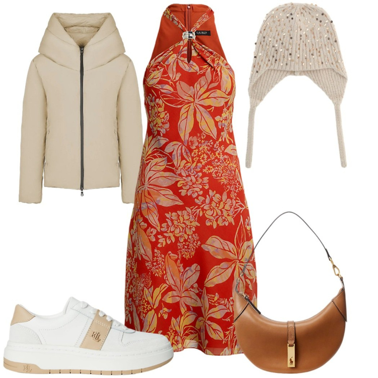 Outfit donna - Total look #2308673. Stile Sporty chic per Tutti i giorni. Abbinamento con berretti, blazer, borse a spalla, vestiti, sneakers.