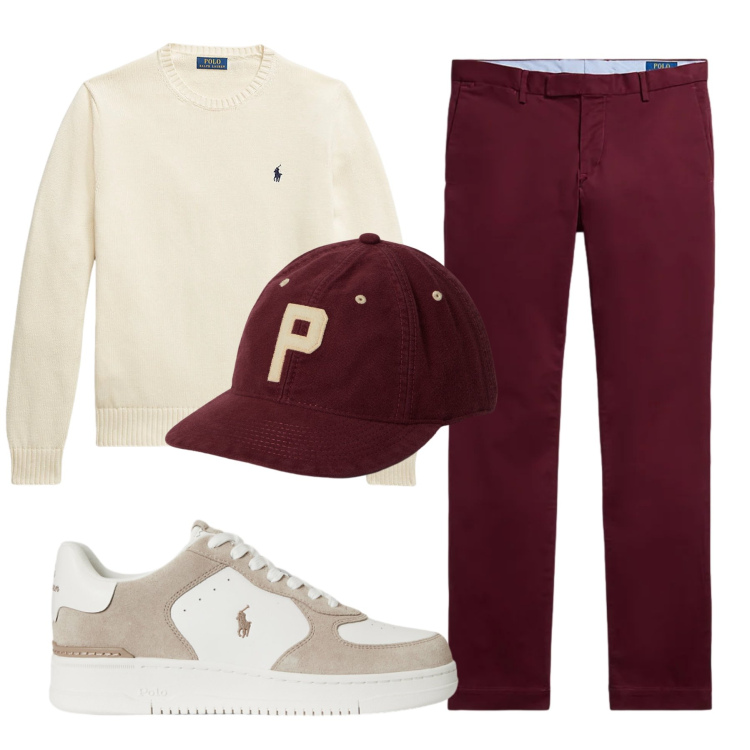 Outfit uomo - Total look #2308995. Stile Casual per Tutti i giorni. Abbinamento con sneakers, maglieria, pantaloni, cappelli.