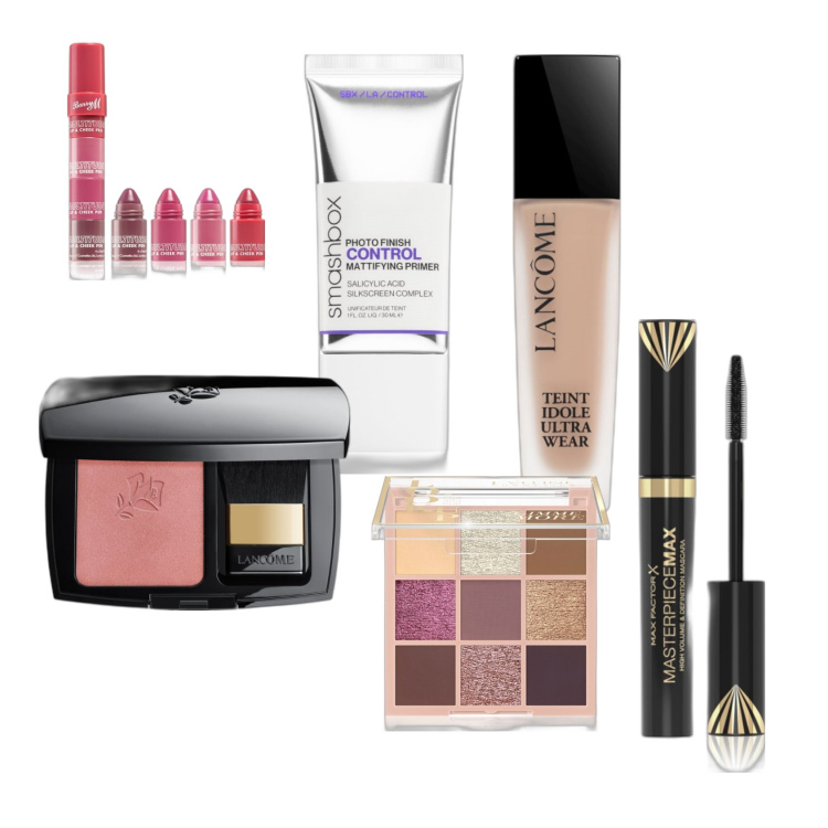 Outfit donna - Trucco per ogni giorno. Abbinamento con fondotinta, mascara, blush, ombretti, rossetti, primer.