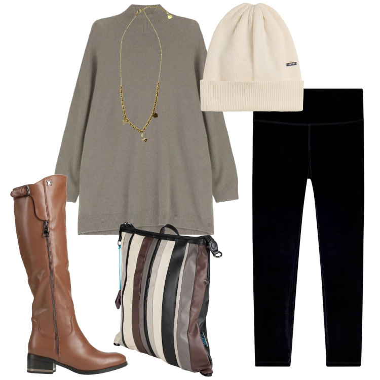 Outfit donna - …Regalati un outfit - @laurafo. Stile Bon Ton per Tutti i giorni. Abbinamento con stivali, zaini, maglieria, leggings, ciondoli, berretti.