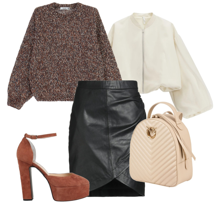 Outfit donna - …Regalati un outfit - @laurafo. Stile Chic per Tutti i giorni. Abbinamento con décolleté, zaini, minigonne, maglieria, bomber.