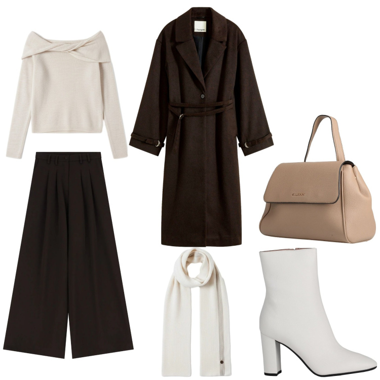 Outfit donna - Nutstyle. Stile Casual chic per Tutti i giorni. Abbinamento con cappotti, zaini, stivaletti, maglieria, sciarpe, pantaloni.