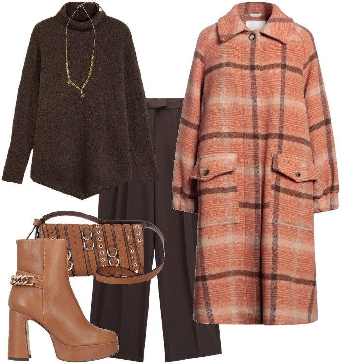 Outfit donna - Regalati un outfit. Stile Urban per Tutti i giorni. Abbinamento con maglieria, stivaletti, cappotti, pantaloni, ciondoli, borse a spalla.