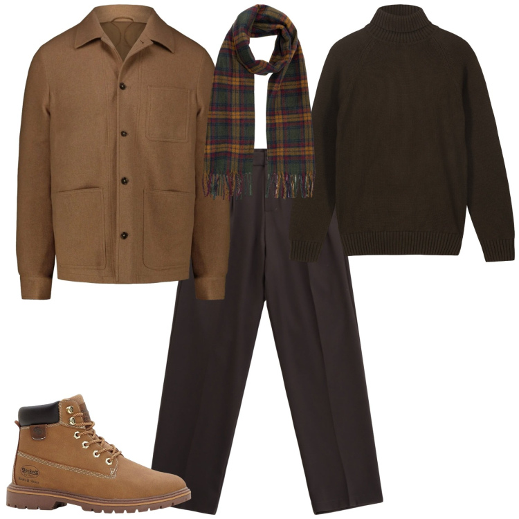 Outfit uomo - Trendy ogni giorno. Stile Trendy per Tutti i giorni. Abbinamento con stivali e stivaletti, pantaloni, sciarpe, cappotti, pullovers.