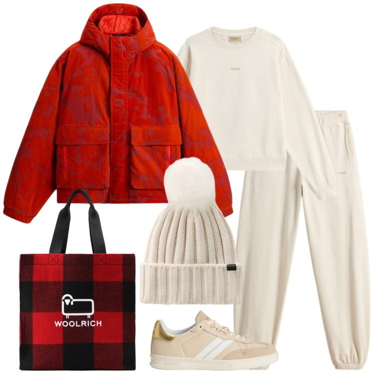 Outfit donna - Total look #2310454. Stile Sporty chic per Sport. Abbinamento con borse tote, pantaloni, berretti, sneakers, felpe, blazer.