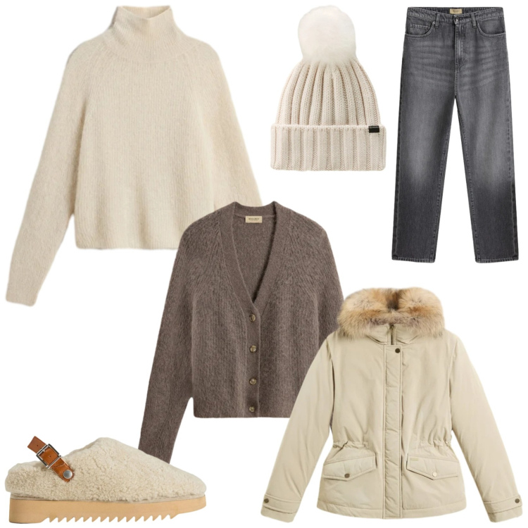 Outfit donna - Il giubbotto must have. Stile Casual chic per Tutti i giorni. Abbinamento con jeans, blazer, maglieria, sabot, cardigans, berretti.