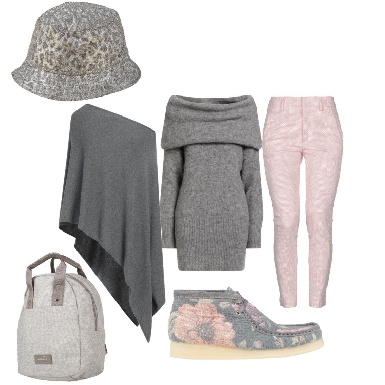 Outfit donna - Eleganza contemporanea. Stile Chic per Tutti i giorni. Abbinamento con maglieria, stivaletti, pantaloni skinny, cappelli, zaini, cappotti.