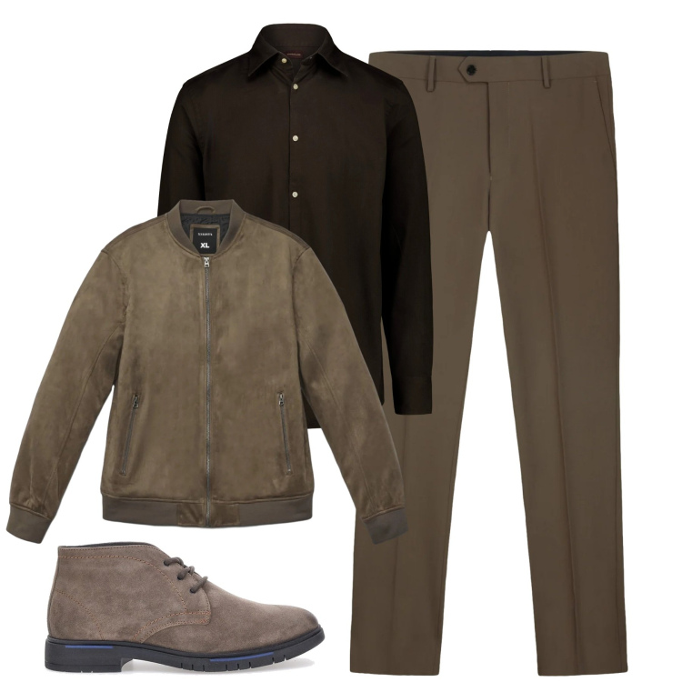 Outfit uomo - City. Stile Urban per Tutti i giorni. Abbinamento con giacche, scarpe stringate, camicie, pantaloni.