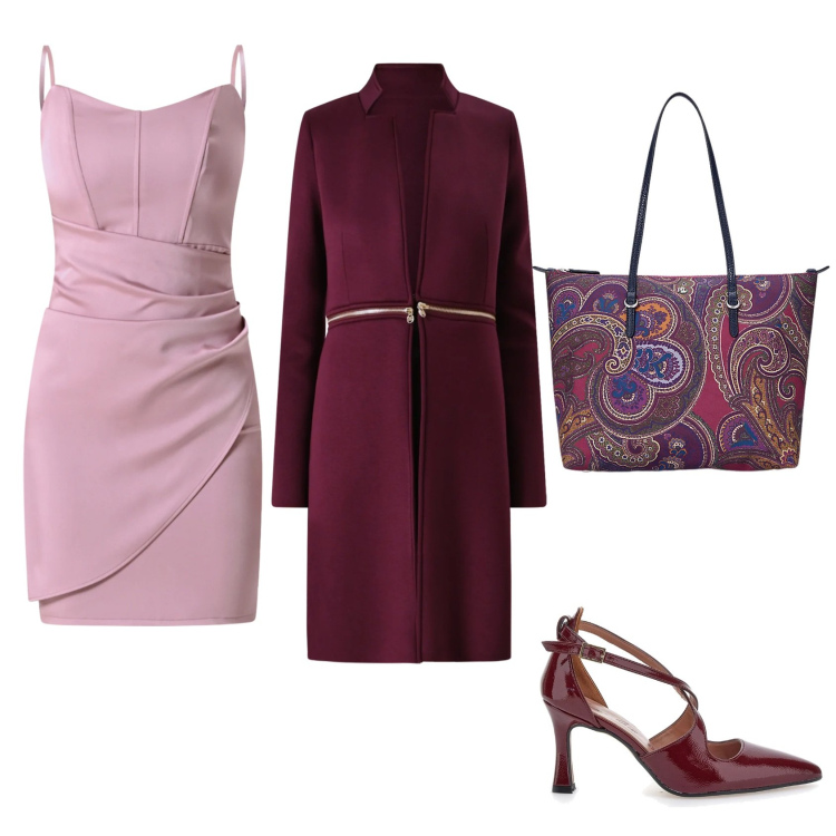 Outfit donna - La primavera anche d\'inverno.... Stile Chic per Serata fuori. Abbinamento con borse tote, vestiti a tubino, cappotti, décolleté.