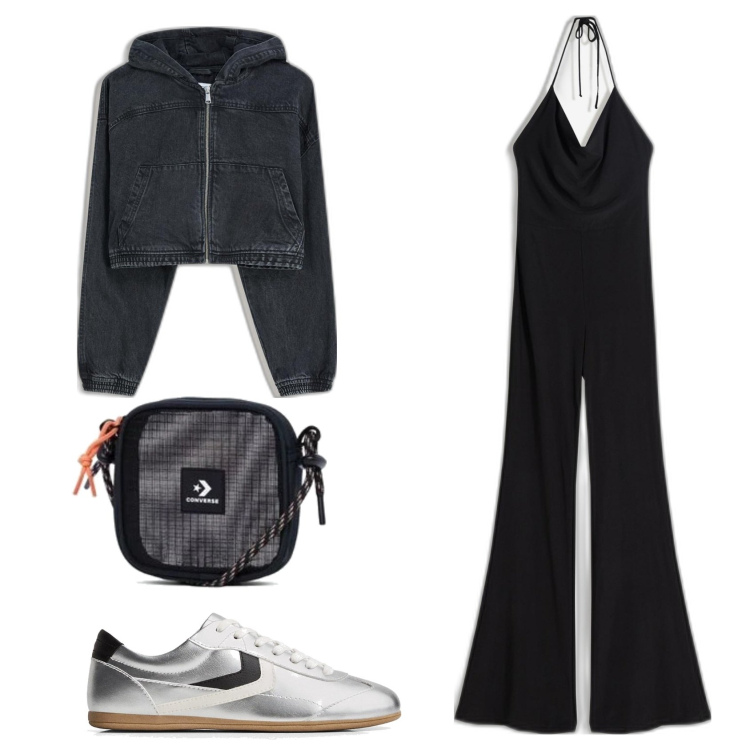 Outfit mujer - Casual look. Estilo Casual para Todos los días. Combinación con chándales, sneakers, bandoleras, blazers.