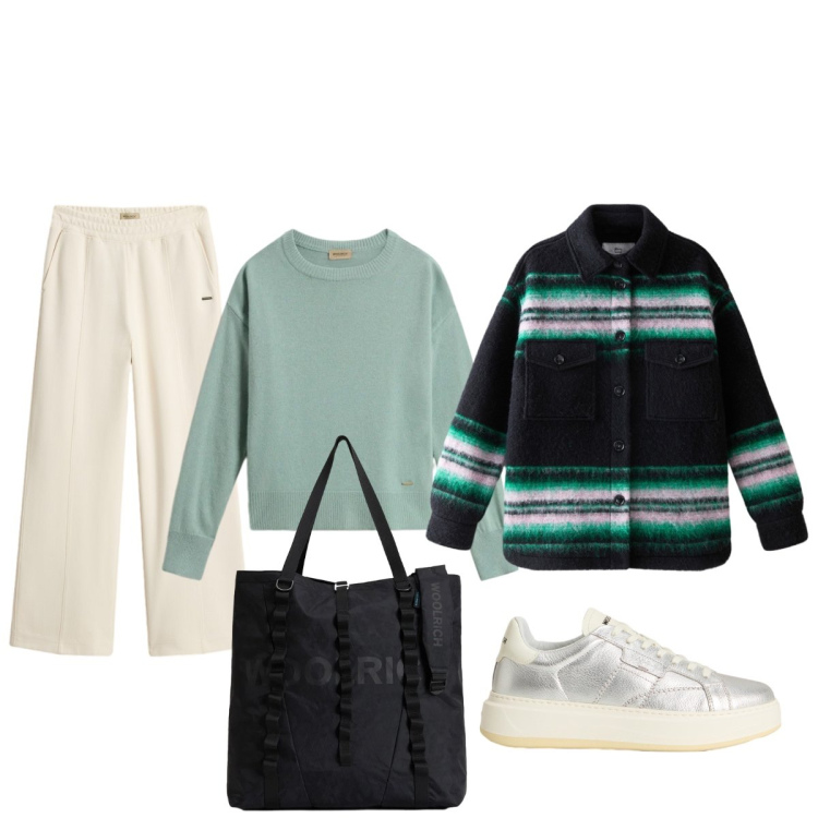Outfit donna - Il caldo cardigan nero. Stile Casual chic per Tutti i giorni. Abbinamento con borse tote, cappotti, pantaloni, sneakers, maglieria.