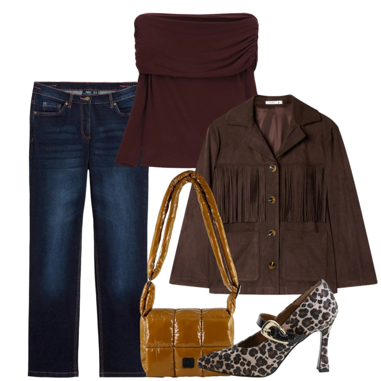 Outfit donna - Gennaio. Stile Casual chic per Tutti i giorni. Abbinamento con jeans dritti, cappotti, maglieria, décolleté, borse a spalla.