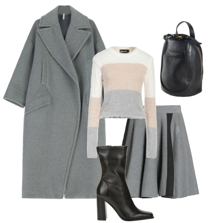 Outfit donna - Total look #2314122. Stile Bon Ton per Serata fuori. Abbinamento con minigonne, stivaletti, zaini, pullovers, cappotti.