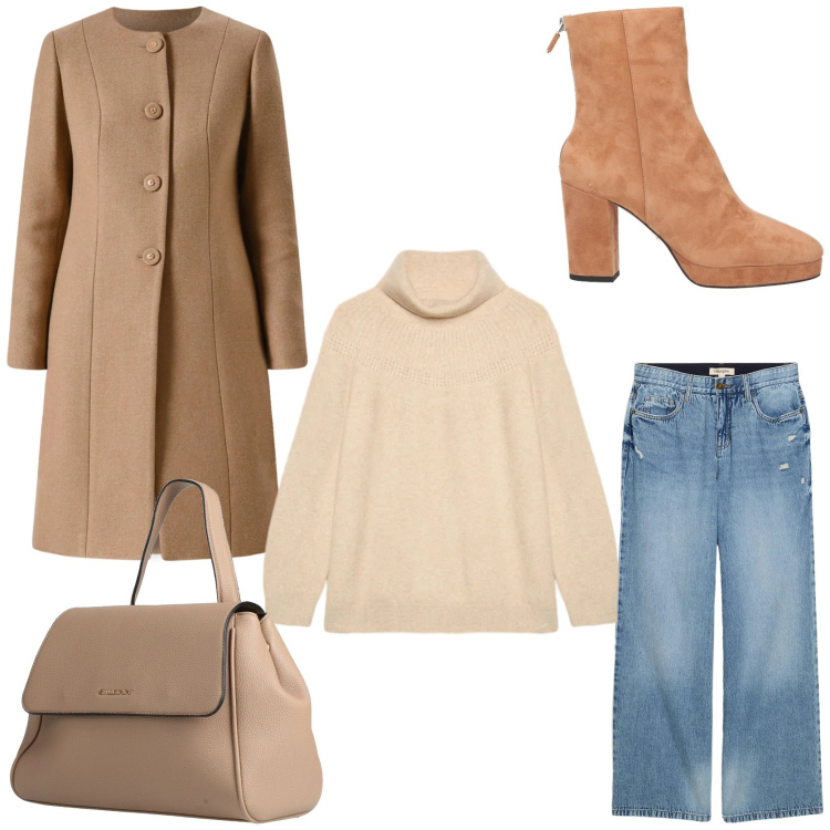 Outfit donna - Streetwear. Stile Urban per Tutti i giorni. Abbinamento con jeans, zaini, stivaletti, cappotti, maglieria.