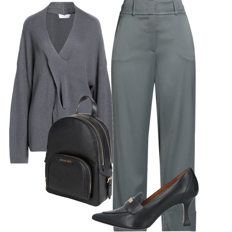 Outfit donna - Total look #2314810. Abbinamento con pullovers, pantaloni, décolleté, zaini.