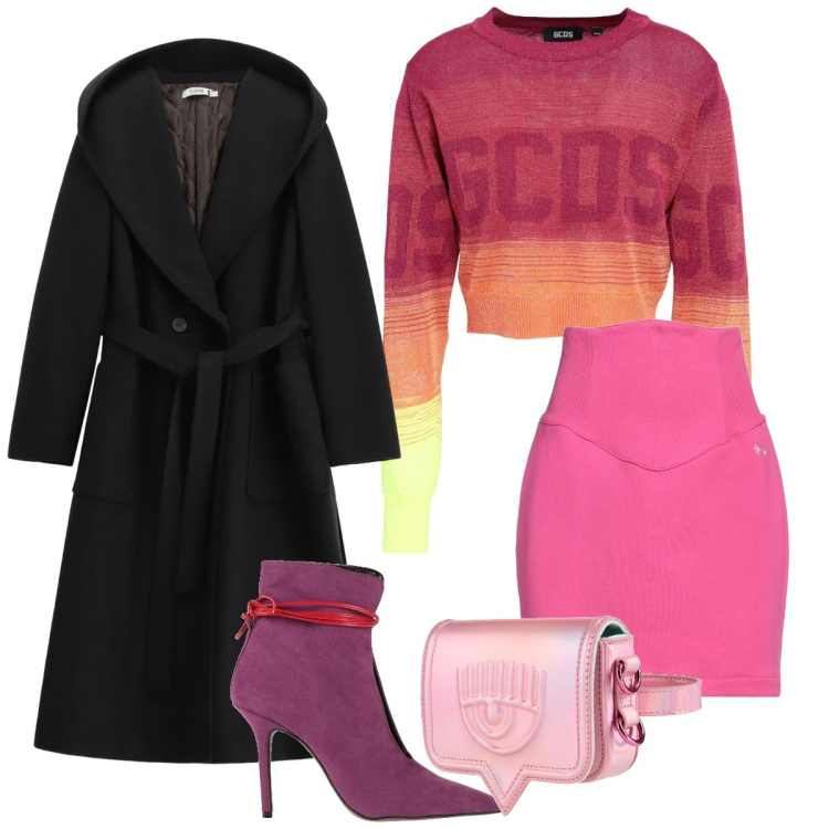 Outfit donna - Total look #2314856. Stile Basic per Tutti i giorni. Abbinamento con stivaletti, pullovers, minigonne, marsupi, cappotti.