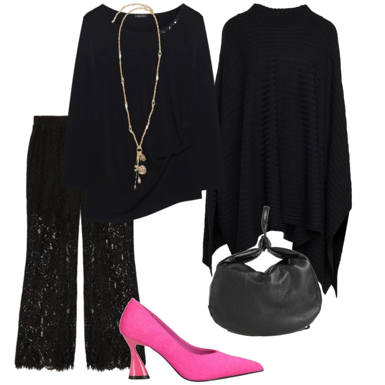 Outfit donna - Oversize dance. per Serata fuori. Abbinamento con cappotti, décolleté, zaini, pantaloni, bluse, ciondoli.