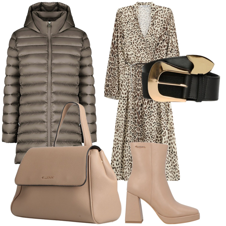 Outfit donna - Il cappotto imbottito per l ufficio. Stile Urban per Ufficio. Abbinamento con stivaletti, zaini, vestiti midi/longuette, piumini, cinture.