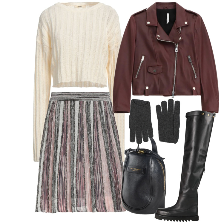 Outfit donna - Gennaio. Stile Bon Ton per Tutti i giorni. Abbinamento con stivali, pullovers, zaini, minigonne, guanti, giacche.