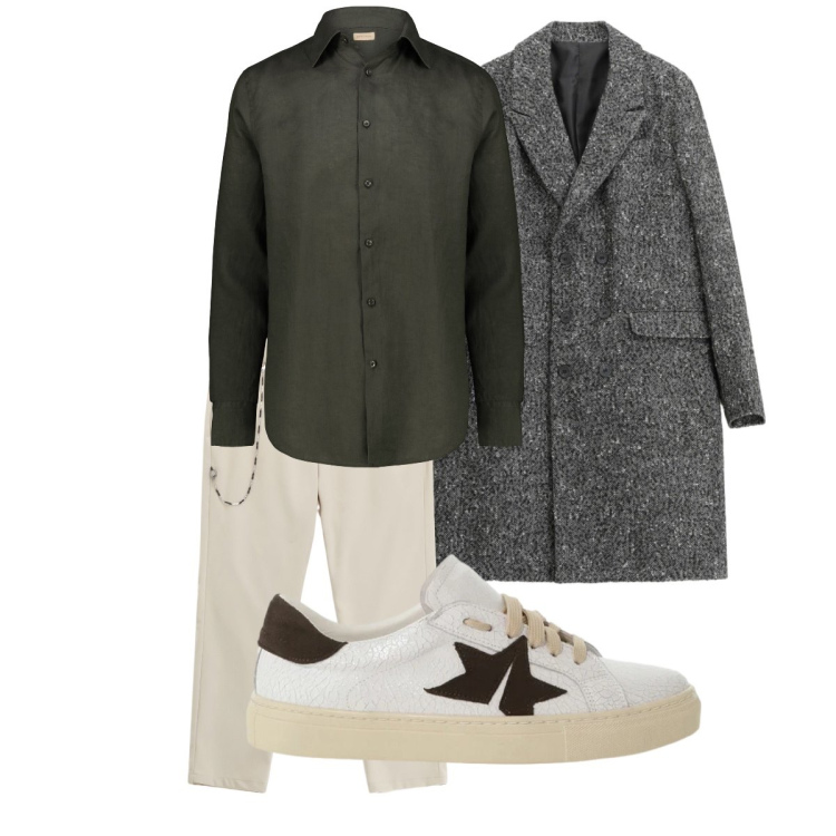 Outfit uomo - Gennaio dopo le feste. Stile Casual per Tutti i giorni. Abbinamento con pantaloni, cappotti, sneakers, camicie.