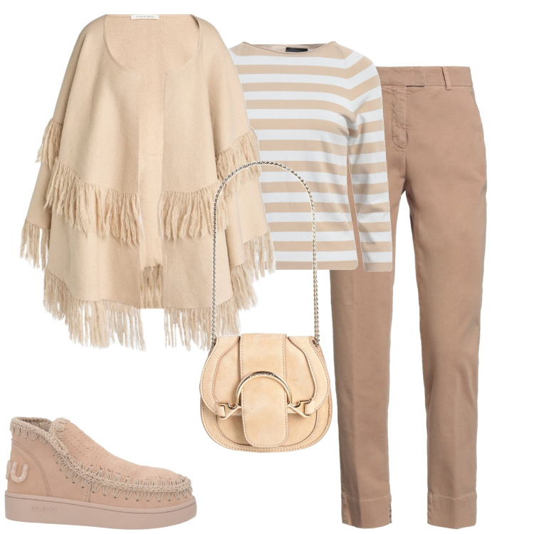 Outfit donna - Gennaio. Stile Casual chic per Tutti i giorni. Abbinamento con stivaletti, pantaloni skinny, marsupi, pullovers, cappe.