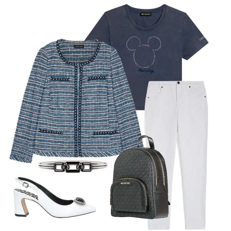 Outfit donna - Il capospalla che definisce lo stile. Stile Urban per Tutti i giorni. Abbinamento con décolleté, zaini, pantaloni skinny, t-shirt, cinture, blazer.