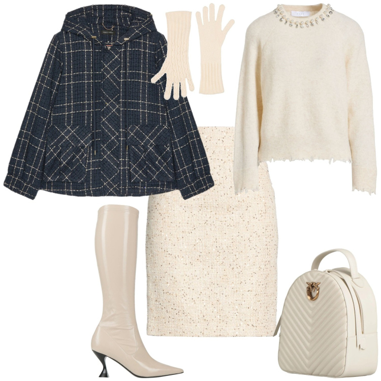 Outfit donna - Trendy ogni giorno. Stile Trendy per Tutti i giorni. Abbinamento con zaini, pullovers, minigonne, stivali, guanti, blazer.