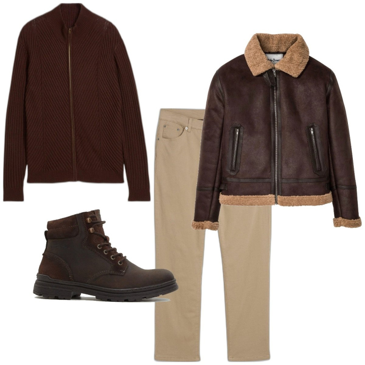 Outfit homme - Casual #739. Style Casual pour Tous les jours. Assortir avec vestes, bottes, pantalon , pulls.