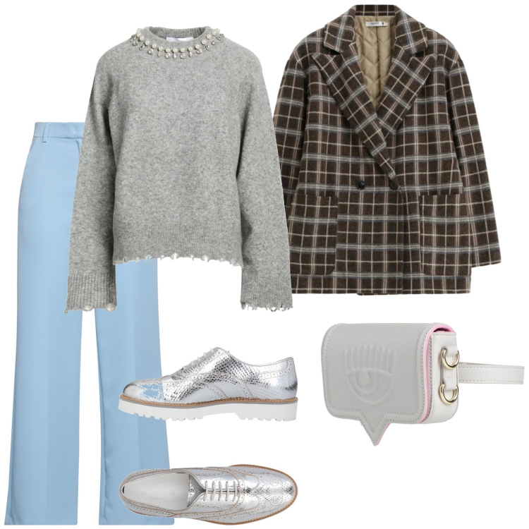 Outfit donna - Pratica con eleganza. per Tutti i giorni. Abbinamento con pantaloni, marsupi, scarpe stringate, pullovers, blazer.