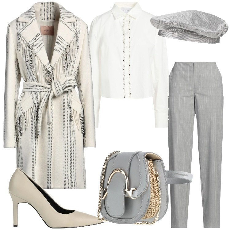 Outfit donna - Il capospalla importante - @tizygipsy. Stile Trendy per Serata fuori. Abbinamento con décolleté, cappelli e berretti, camicie, pantaloni, marsupi, cappotti.