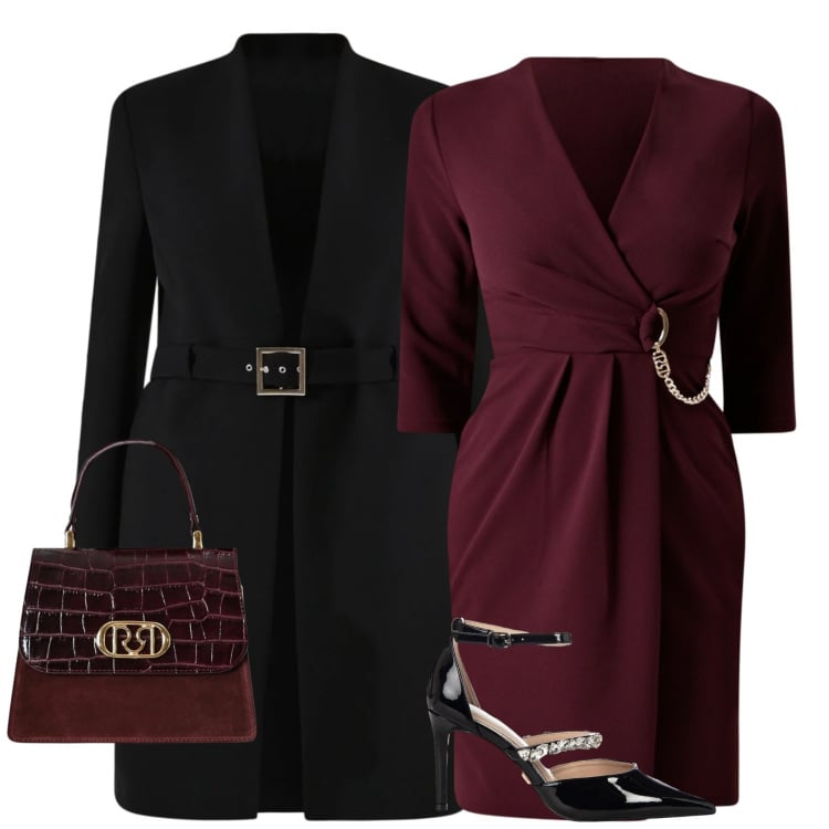 Outfit donna - Cerimonia. Stile Chic per Cerimonia. Abbinamento con vestiti, trench, borse a mano, décolleté.