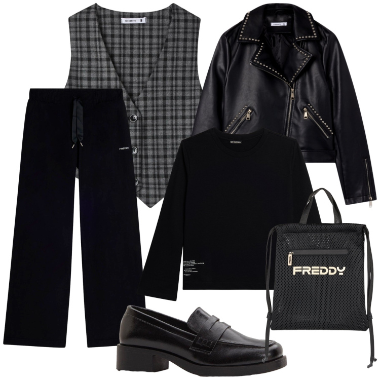 Outfit donna - A man or a woman. Stile Mannish per Ufficio. Abbinamento con mocassini, gilet, giacche, pantaloni, zaini, felpe.