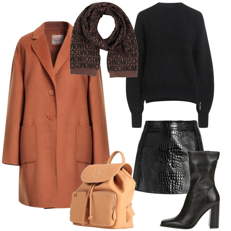 Outfit donna - New style. Stile Preppy per Serata fuori. Abbinamento con stivaletti, minigonne, pullovers, sciarpe, cappotti, zaini.