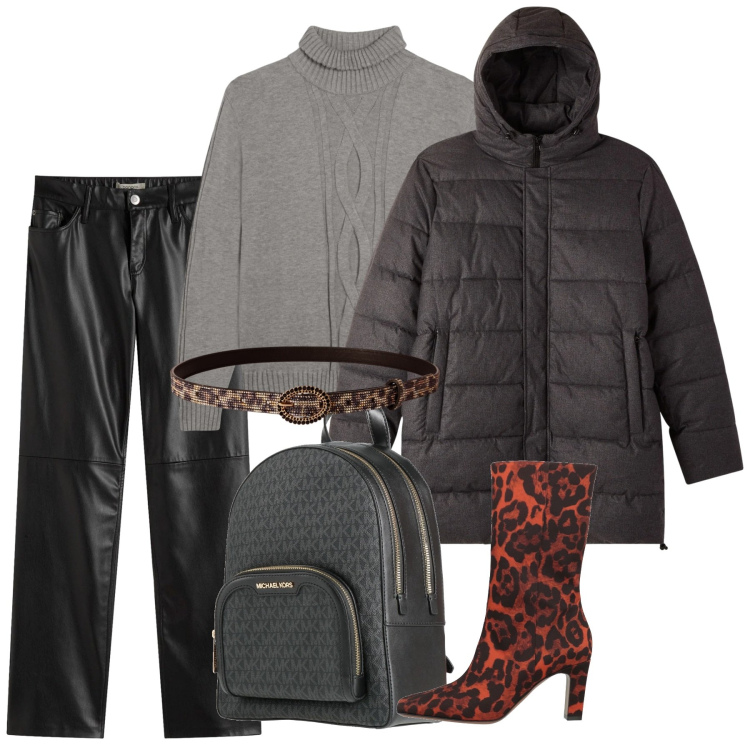 Outfit donna - Confortevole sotto la neve - Focus Donna. Stile Bon Ton per Tutti i giorni. Abbinamento con pantaloni, stivaletti, zaini, bomber, cinture, maglieria.