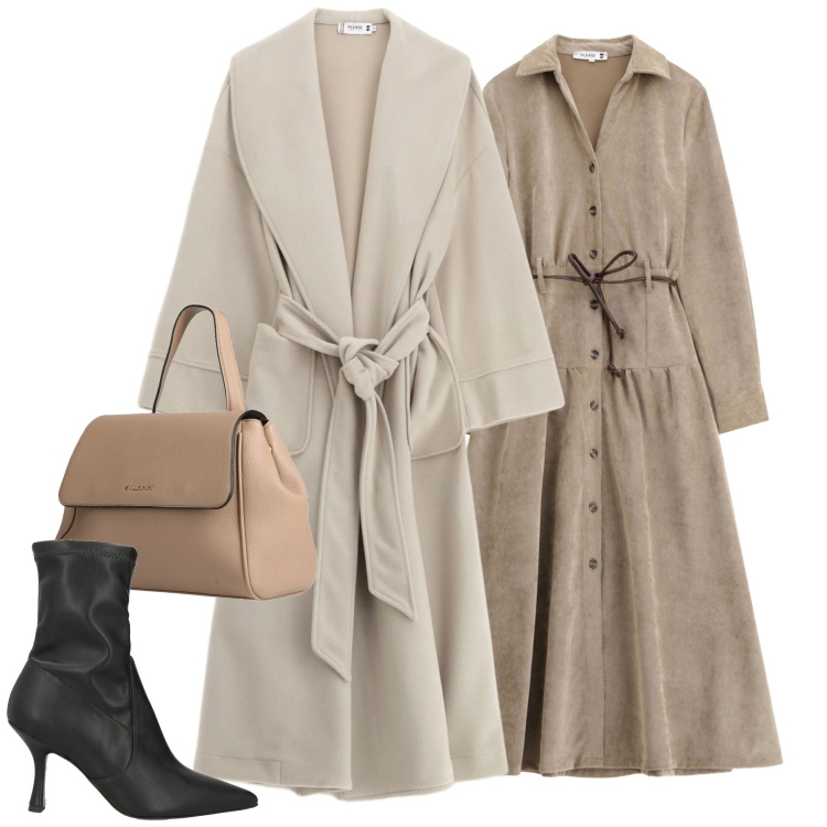 Outfit donna - City. Stile Casual chic per Tutti i giorni. Abbinamento con zaini, stivaletti, cappotti, vestiti lunghi.